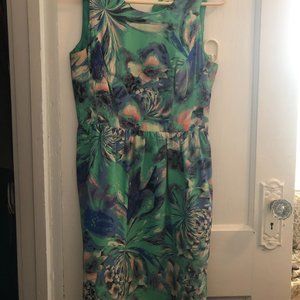 Shoshanna floral silk minidress